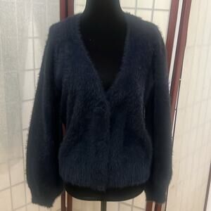TRUTH BY REPUBLIC NIGHT LIFE  BLUE‎ CARDIGAN SWEATER NWT SIZE M